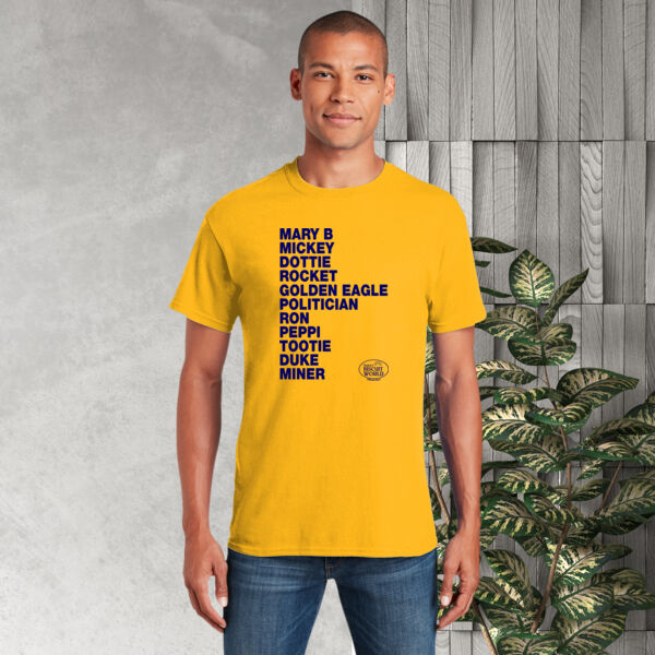 Official Tudor's Biscuit List Tee Gold Thumbnail
