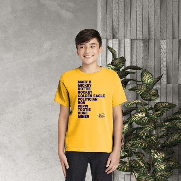 Official Tudor's Biscuit List Tee Gold - Gildan Heavy Cotton™ Youth T-Shirt Thumbnail